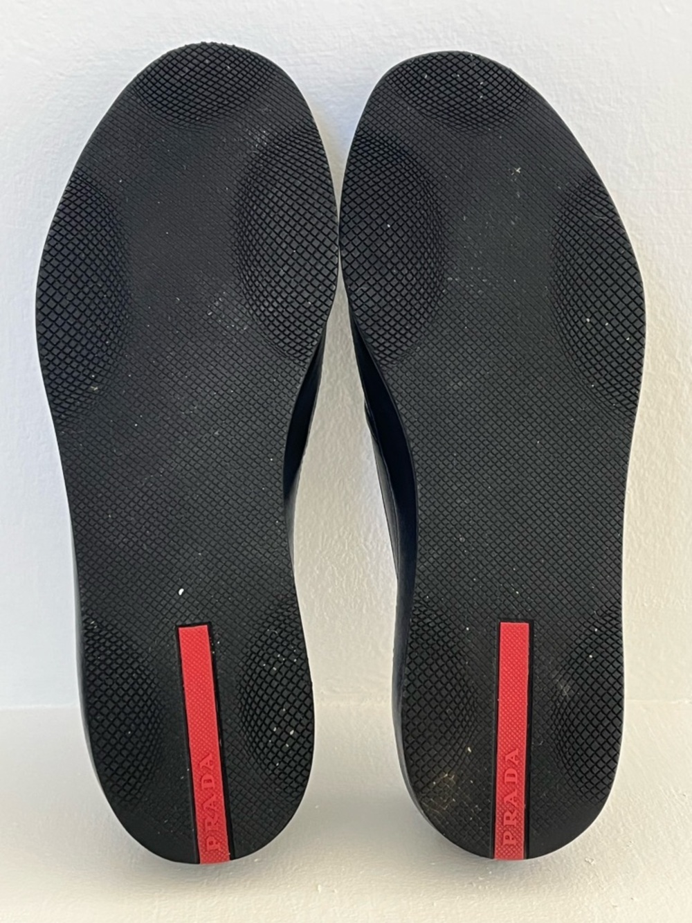 Prada Blue Leather Slip-On Driving Loafers - Picture 4 of 6